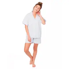 CLONHADAS - Pijama completa con pantalón corto Mujer Manga corta CAMILA