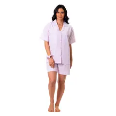 CLONHADAS - Pijama completa con pantalón corto Mujer Manga corta CAMILA