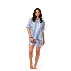 CLONHADAS - Pijama completa con pantalón corto Mujer Manga corta CAMILA