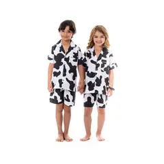 CLONHADAS - Pijama completa con pantalón niños Manga corta TOMMY