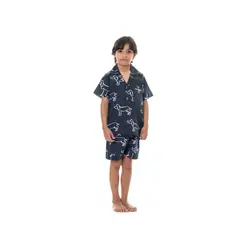 CLONHADAS - Pijama completa con pantalón niños Manga corta TOMMY