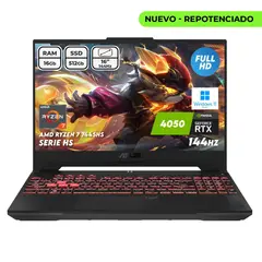 ASUS - Portátil Gamer Tuf A16 R7 7445hs Ram 16gb Ssd 512gb Rtx4050 Windows 11