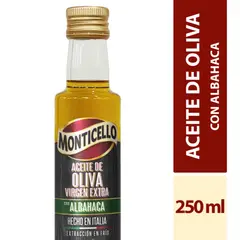 MONTICELLO - Aceite Oliva Albahaca