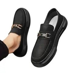 NACIONAL - Zapatos Tipo Mocasín Hombre Negro Casual Formal