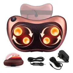 GENERICO - Masajeador Zebbris Almohada Cojín Lumbar Cuello Piernas - Beige