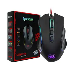 REDRAGON - MOUSE GAMER GRIFFIN M607 / 7 BOTONES 7.200DPI / NEGRO
