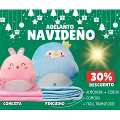 BEBESITOS - REGALO NIÑO DIOS NAVIDAD PELUCHE CON COBIJA ESTILO PINGUINO