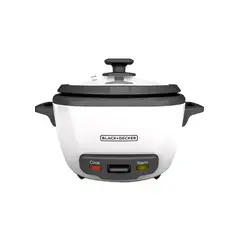 BLACK+DECKER - Olla Arrocera Black+Decker, 14 Tazas Tapa Vidrio y Vaporera