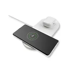 BELKIN - Base De Carga Inalámbrica 2en1 Qi 10w Android iPhone