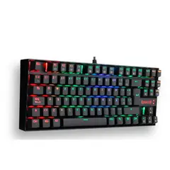 REDRAGON - TECLADO MECANICO KUMARA K552 RGB - 75% SWITCH AZUL NEGRO