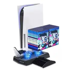 AMERICAN GENERICS - Base Refrigerante Multifuncional con Cargador para PS5