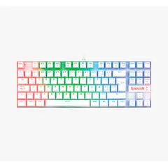 REDRAGON - TECLADO MECANICO KUMARA K552 RGB - 75% SWITCH ROJO BLANCO