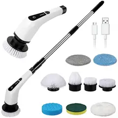 ZHOPI CO - Cepillo Electrico Giratorio 9 en 1 Para Limpieza Potente