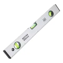 GENERICO - Nivel Aluminio Regla Precisión Herramienta 3 Burbujas 400mm