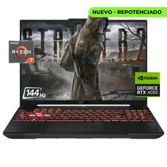 ASUS - Portátil Gamer TUF A16 FA607N / Ryzen 7 7445HS / RTX 4050 6GB / 24GB RAM / SSD 512GB /16″ WUXGA