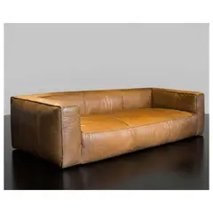 22 GRADOS DECORACION - Sofá Ranchero en Cuero natural 195cm x 95cm