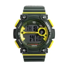 YESS - Reloj Digital Verde Para Caballero YP21815-01