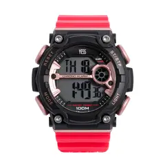 YESS - Reloj Digital Rojo Para Caballero YP21815-02