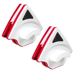 ENERGY PLUS - Set x2 LimpiaVidrios Magnético Triangular Doble Cara Esquinas