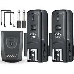 GODOX - Kit De Disparador De Radio Inalámbrico Ct-16 2 Receptores