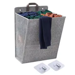 ENERGY PLUS - Canasta de Ropa Sucia Plegable para Puerta o Pared Colgante