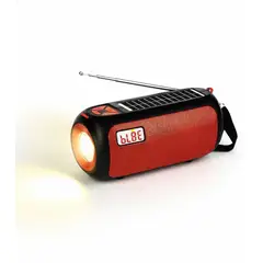 GENERICO - Parlante Bluetooth con Panel Solar y Linterna Portátil Recargable y Multifuncional