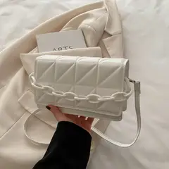 GENERICO - Bolso Mini Eva Blanco Para Mujer En Cuero Sintetico Excelente Calidad