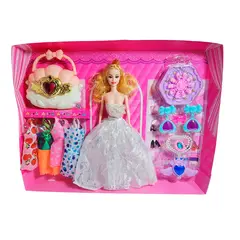 GENERICO - Muñeca Vestido Elegante De Gala Bolso + Accesorios Juguete