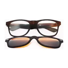 BUHO PARIS - Montura Oftalmica Unisex + Sobrepuesto Con Filtro Uv