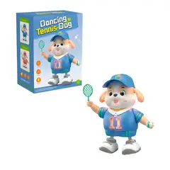 GENERICO - Perro Robot Jugador De Tenis Baile Juguete + Baterias