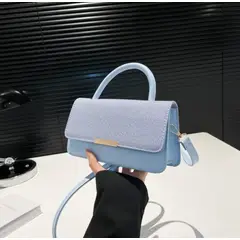 GENERICO - Bolso Mini Sunset Azul Cielo Para Mujer En Cuero Sintetico Excelente Calidad