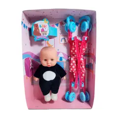 GENERICO - Muñeco Bebe Bebote En Coche Juguete Niñas Interactivo