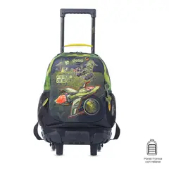 TOTTO - Morral Mochila Escolar Ruedas Explorer Ship M Verde