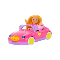 MATTEL - Barbie Chelsea Con Coche Rosa