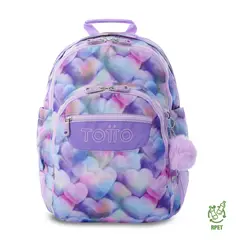 TOTTO - Morral Mochila Escolar Rayol Mujer Morado