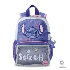 TOTTO - Morral Mochila Escolar Stitch On The Beach S Niña Azul