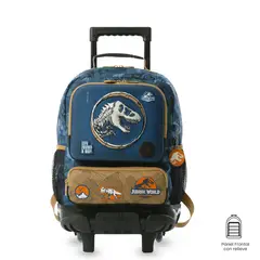 TOTTO - Morral Mochila Escolar Ruedas Jurassic World M Azul