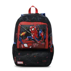 TOTTO - Morral Mochila Escolar Spiderman Hero L Niño Negro