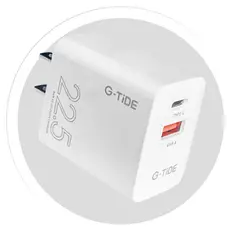 INNOVA - Cargador Rápido G-TIDE 225W Doble Puerto USB-C Compatible Iphone