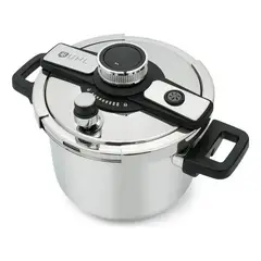 RENAHOUSE - Olla Express Zebbris A Presión 4 Litros En Acero Inoxidable - Plateado