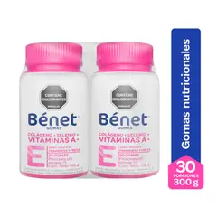 BENET - Oferta 2 Gomas Bénet Colágeno + Biotina+Vitamina E