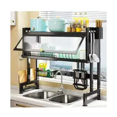 SHENGSHOU - Organizador y Escurridor de Platos Loza con Tapa