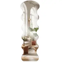 ENERGY PLUS - Espejo de Cuerpo Entero Zig Zag 30x120cm Acrílico Decorativo