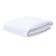 PASTELL - Protector de colchón Terry doble 100% impermeable blanco 30 cms