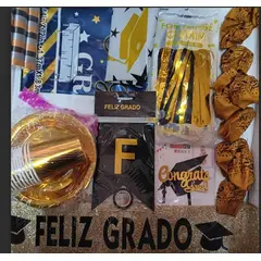 GENERICO - Kit de grado negro dorado