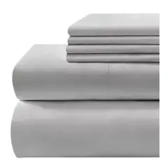 PASTELL - Juego De Sabanas Cama Doble 500 Hilos Premium - - Gris