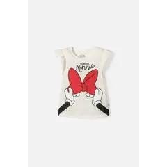DISNEY - Camiseta de Minnie Mouse manga corta multicolor para niña