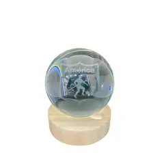 GENERICO - Lámpara Luna 3D De Equipos Colombianos America