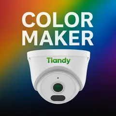 GENERICO - Cámara Domo Tiandy IR H265 PoE IP67