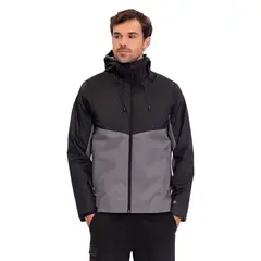 TOTTO - Chaqueta 100% Impermeable Con Capota Seal Negro Hombre